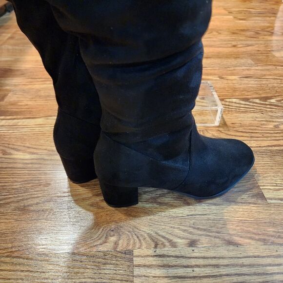 RF ROOM OF FASHION Women's WIDE CALF Slouchy Knee High Boots Size 11W - Picture 8 of 14